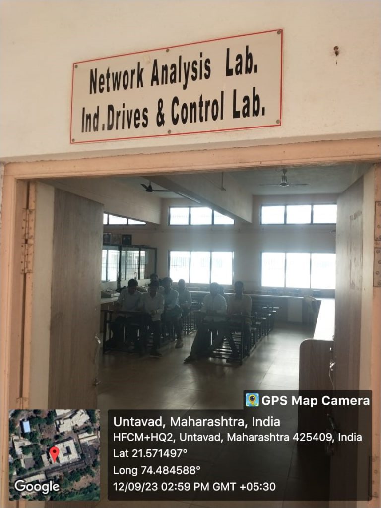 Entrance of the Network Analysis, Industrial Drives and Control Laboratories