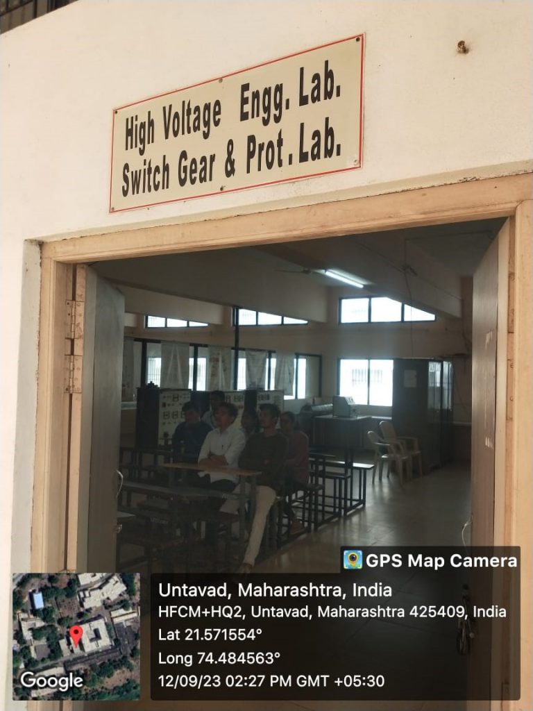 Entrance of the High Voltage Engineering and Switch Gear and Protection Laboratories